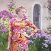 Портрет по фото на заказ "Девушка в цветах"